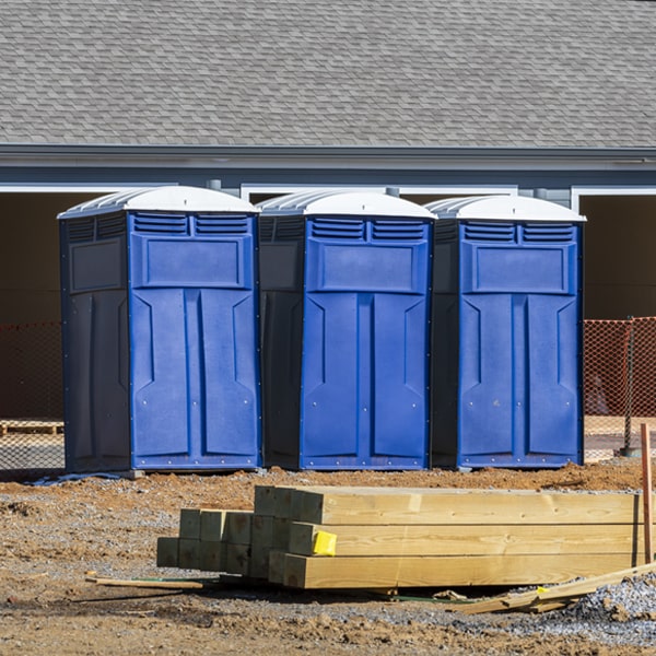 is there a specific order in which to place multiple portable toilets in Linden